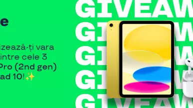 Concurs Pluxee - 3 AirPods Pro (2nd gen) sau un iPad 10