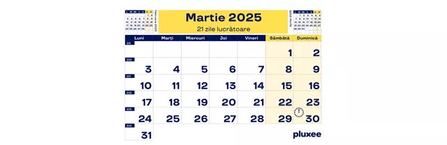 Calendar zile lucrătoare 2024, 3 - pluxee.ro