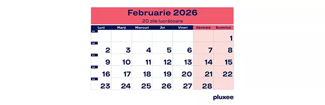 Calendar zile lucrătoare 2024, 2 - pluxee.ro