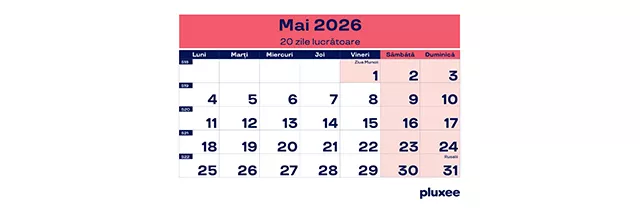 Calendar zile lucrătoare 2024, 5 - pluxee.ro